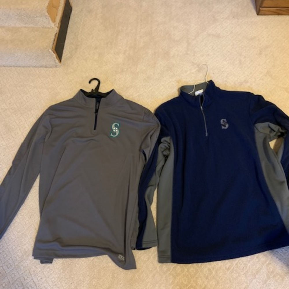 MAJESTIC &  TX3 COOL SEATTLE MARINERS SWEATERs